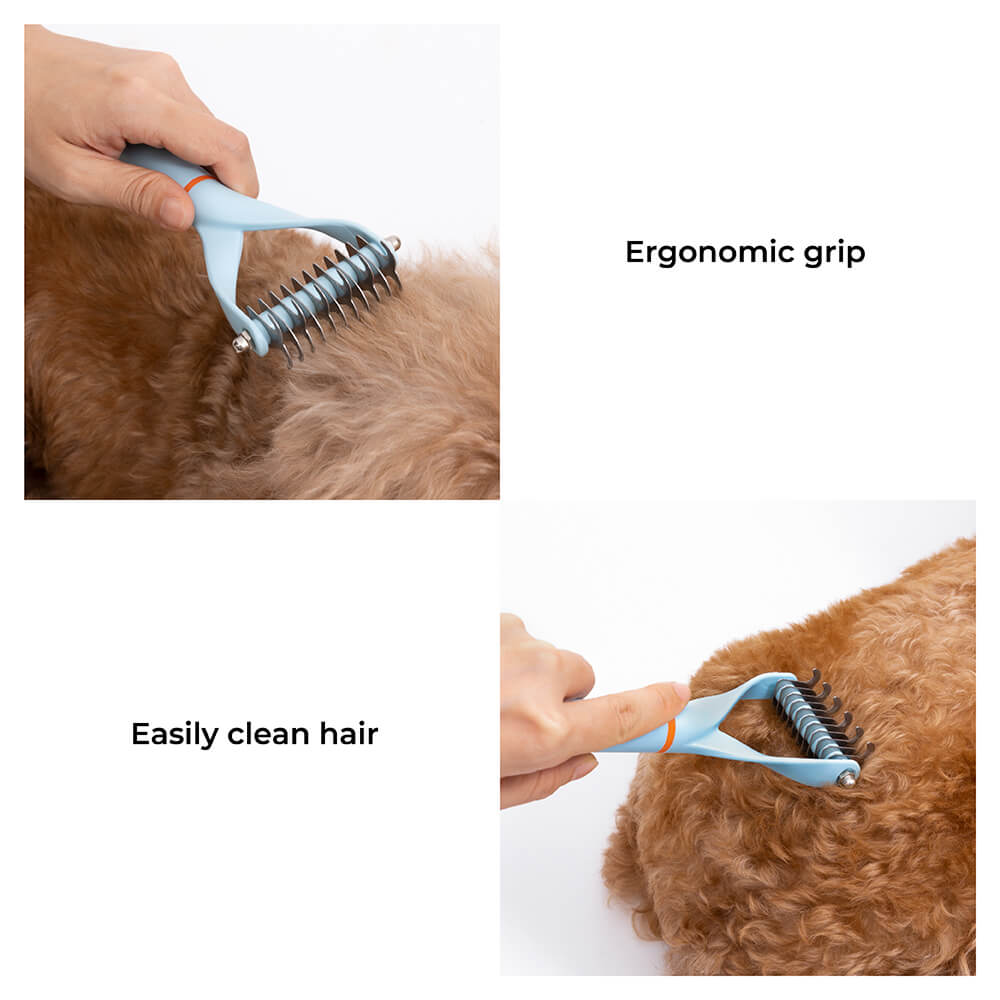 Pet Safe Dematting Comb Rake - Double Sided Blades - Mprsstore